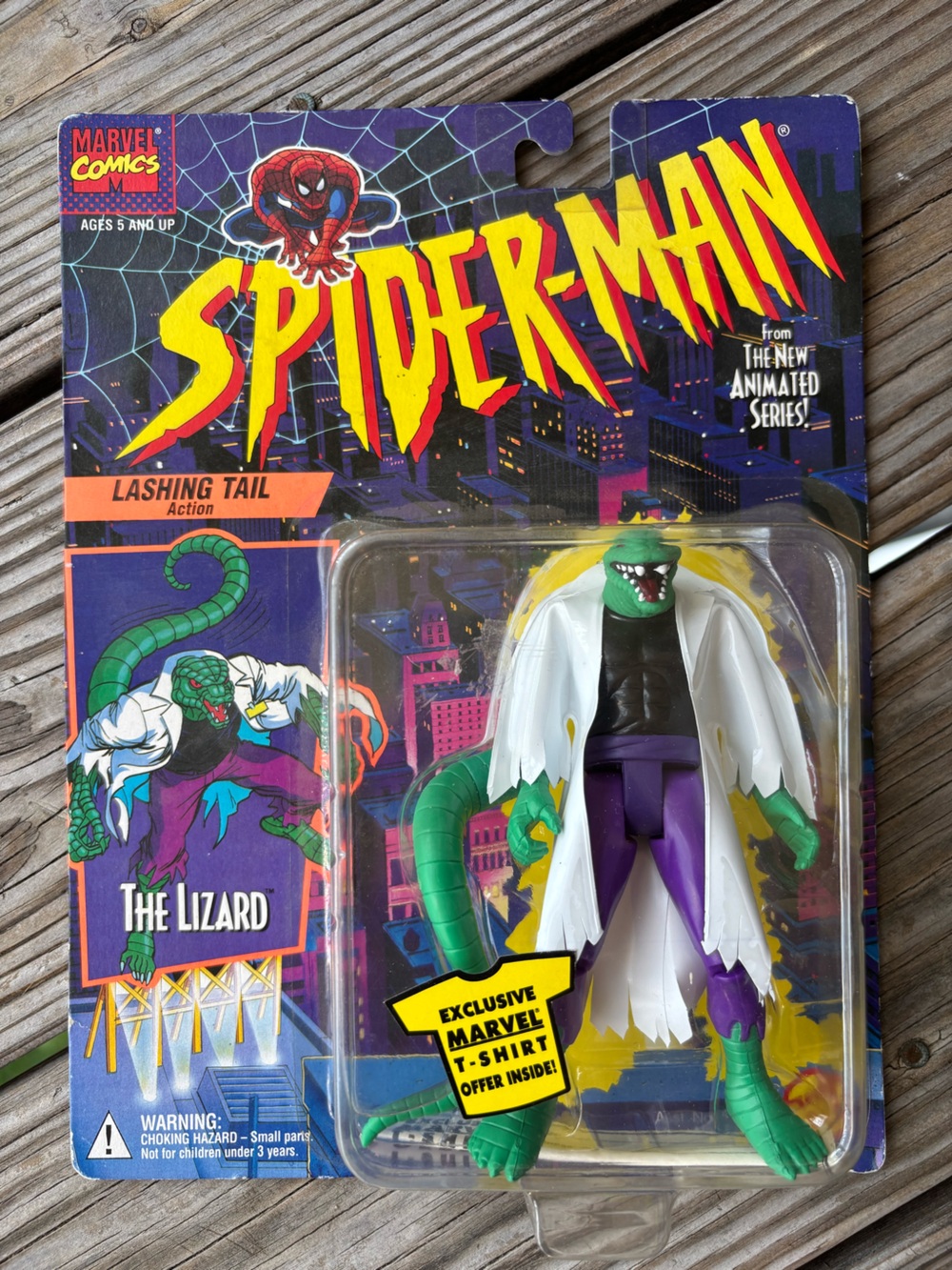Vintage 90s Spider-Man Marvel The Lizard Action Figure